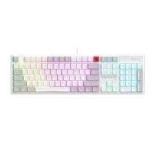 A4TECH Bloody B230N Neon Backlit Wired White Gaming Keyboard